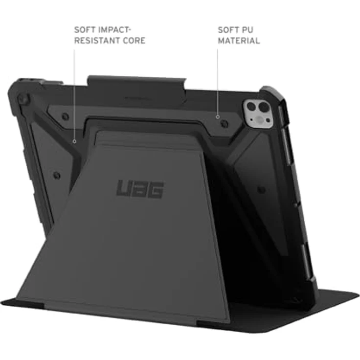 URBAN ARMOR GEAR Metropolis SE Case Apple iPad Pro 13 Hülle (M4 / 2024) (Wake/Sleep Funktion, Apple Pencil 2 Stift-Halter, Standfunktion) schwarz – Bild 4