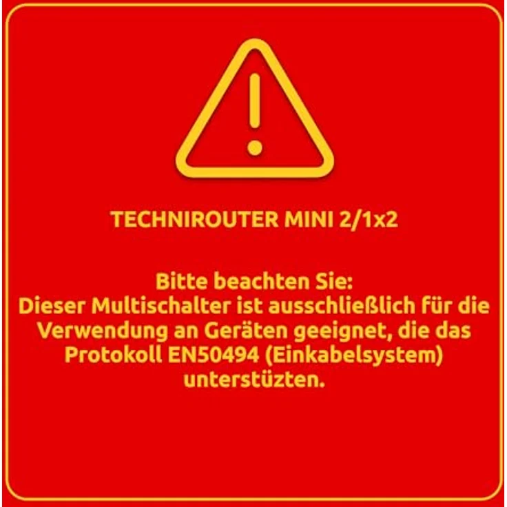 TechniSat TECHNIROUTER MINI 2-1x2 - Einkabellösung - Unicable (für Twin-Empfang, 2 Sat-Positionen über ein Kabel, angeschlossene Sat-Receiver - TV müssen Unicable unterstützen, SD-HDTV, DVB-T2) – Bild 2