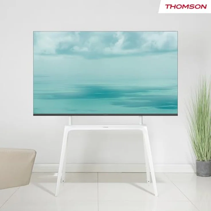 Thomson S604, Indoor-TV-Ständer aus Metall für 65-86 Zoll Fernseher, VESA-kompatibel, max. 60 kg, mattierte Oberfläche – Bild 9