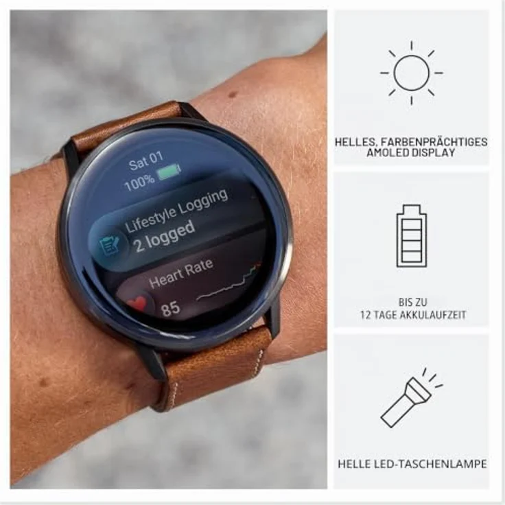 Garmin Venu 4, Smartwatch mit 1.4" AMOLED Touchscreen, 8 GB Speicher, GPS und 10 Tagen Akkulaufzeit – Bild 3