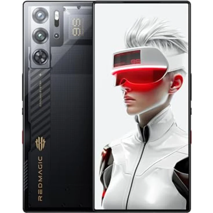 REDMAGIC 9S Pro 120Hz Gaming Handy, 5G Android Smartphone, 16GB RAM+512GB ROM, Snapdragon 8 Gen 3, 6.8" AMOLED Full Bildschirm, FHD+ Gaming Telefon, 50MP Kamera, 80W Ladegerät, Dual-SIM Transparent – Bild 1
