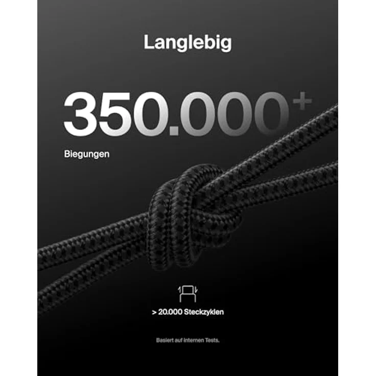 Belkin BoostCharge Pro USB C Kabel, 3 m, Schwarz, Schnellladung bis zu 240 W – Bild 4