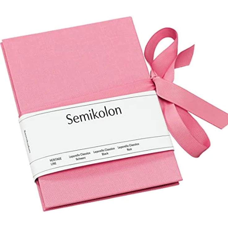 Semikolon 360360 Leporello Classico 12,2 x 17,7 cm - 14 Fotos 10 x 15 cm - Ziehharmonika-Fotobuch – flamingo pink – Bild 1