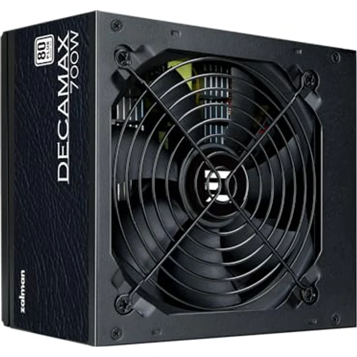 Zalman DecaMax 700 W 80 Plus PC-Netzteil, leistungsstark und ultra-leise, schwarz – Bild 2