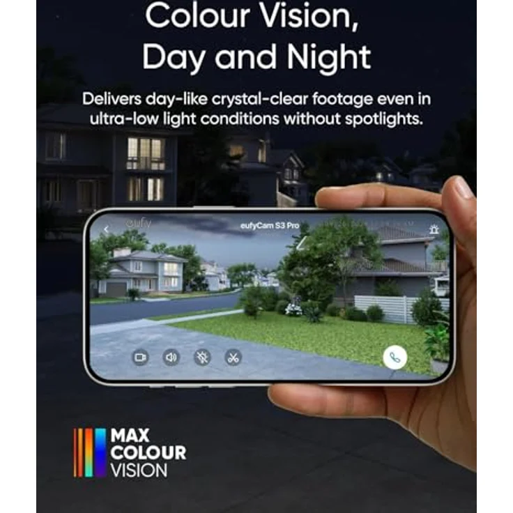 eufy eufyCam S3 Pro Add-on Außenkamera, Farbe:Weiß - 4K Video-Qualität, Radargestützte Bewegungserkennung bis 12 Meter, Wetterfest nach IP67 – Bild 2