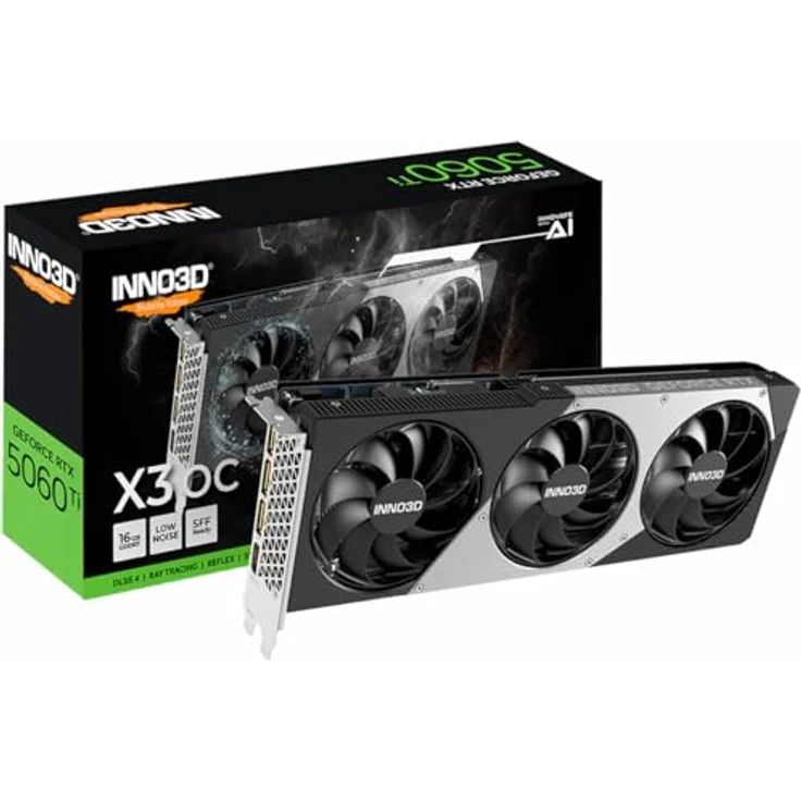 Inno3D GeForce RTX 5060 Ti TWIN X3 OC 16GB, High-End-Grafikkarte mit DLSS 4, 3x DisplayPort, 1x HDMI 2.1 – Bild 1