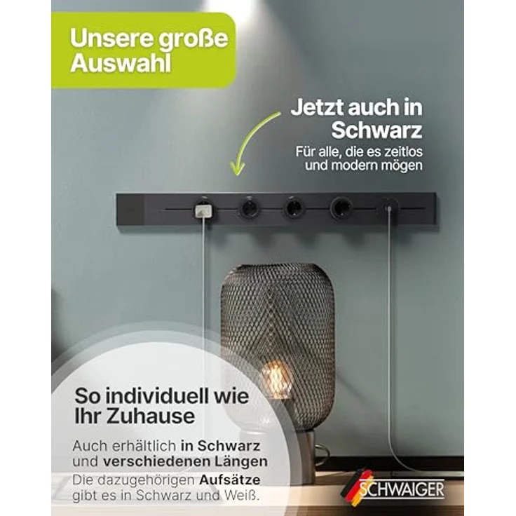 Schwaiger MSPW0230 Basismodul, Steckdosenadapter mit USB-Ladeanschlüssen und Click & Twist System, bis zu 3680 W – Bild 7