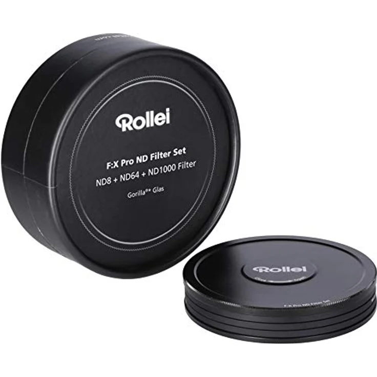 Rollei F:X Pro ND Filterset (ND 8, ND 64, ND1000) Neutraldichtefilter Set mit 3 Graufiltern (55mm) – Bild 5