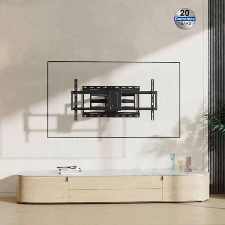 my wall TV-Wandhalterung HP43L, für Fernseher bis 100 Zoll (254 cm), voll beweglich, bis 80 kg tragfähig, mit Kabelmanagement – Bild 2