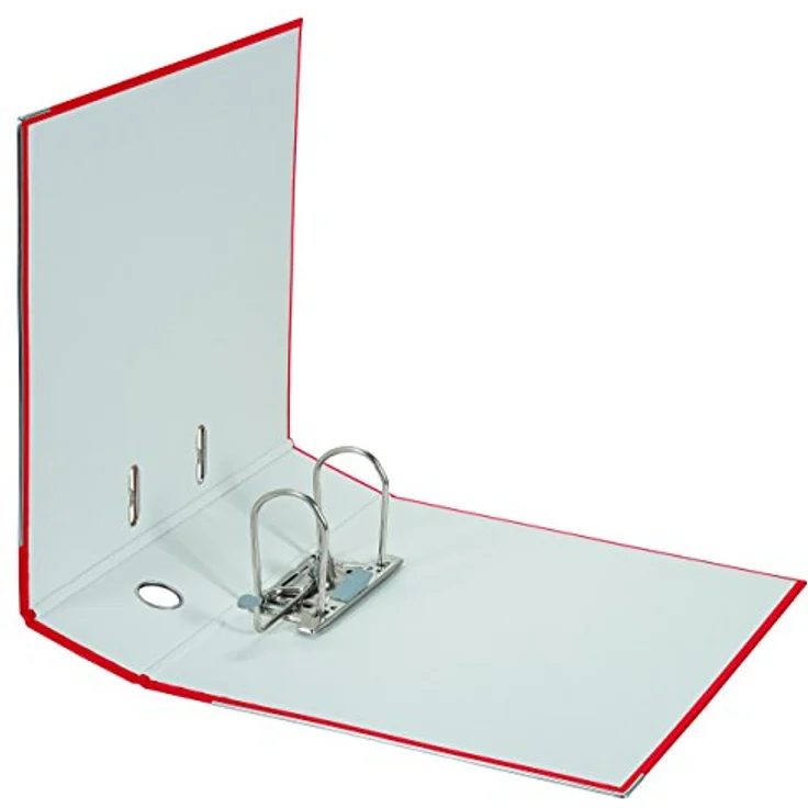 Falken Ordner 9984071, PP, A4, 8cm, Kunststoffordner, rot – Bild 2