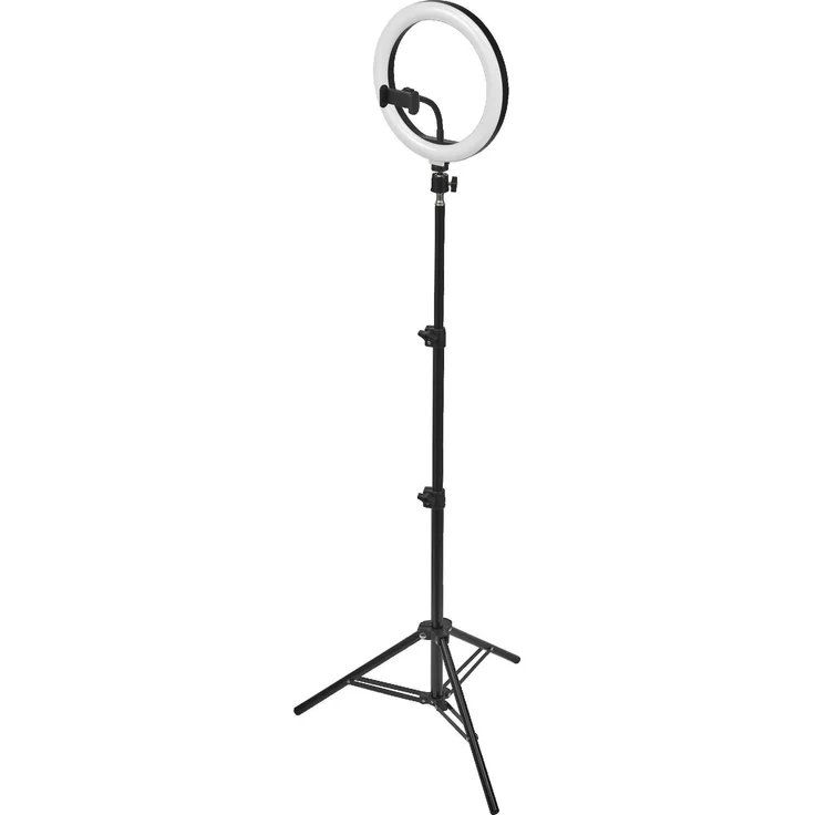 Osram LINEAR LED MOBILE RING Tripod Ringleuchte, Höhenverstellbar, Farbtemperatur einstellbar, Schwarz