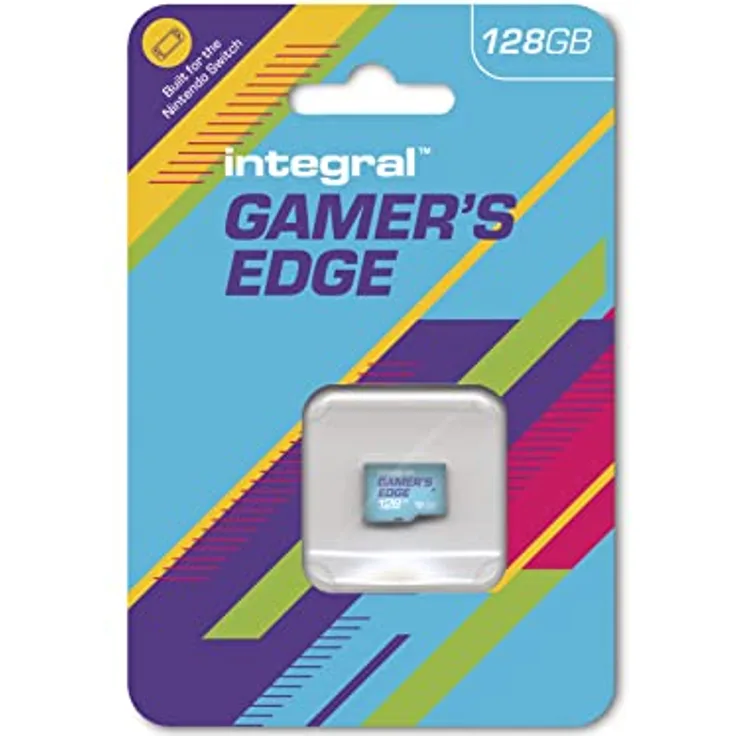 Integral 128GB Gamer's Edge Micro SD Card für die Nintendo Switch - Schnelles Laden & Speichern von Spielen Speichern von Spielen DLC & Daten Entwickelt für Nintendo Switch, Switch Lite & Switch OLED
