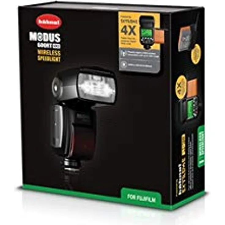 Hähnel MODUS 600RT MK II Blitzgerät für Fujifilm, Drahtlose Verbindung, TTL, Manuell & Multi-Modi, Extrem-Li-Ion-Akku, 600 Schuss bei voller Leistung, Schnellverriegelter Blitzschuh, 2.4GHz Funkempfänger & -sender
