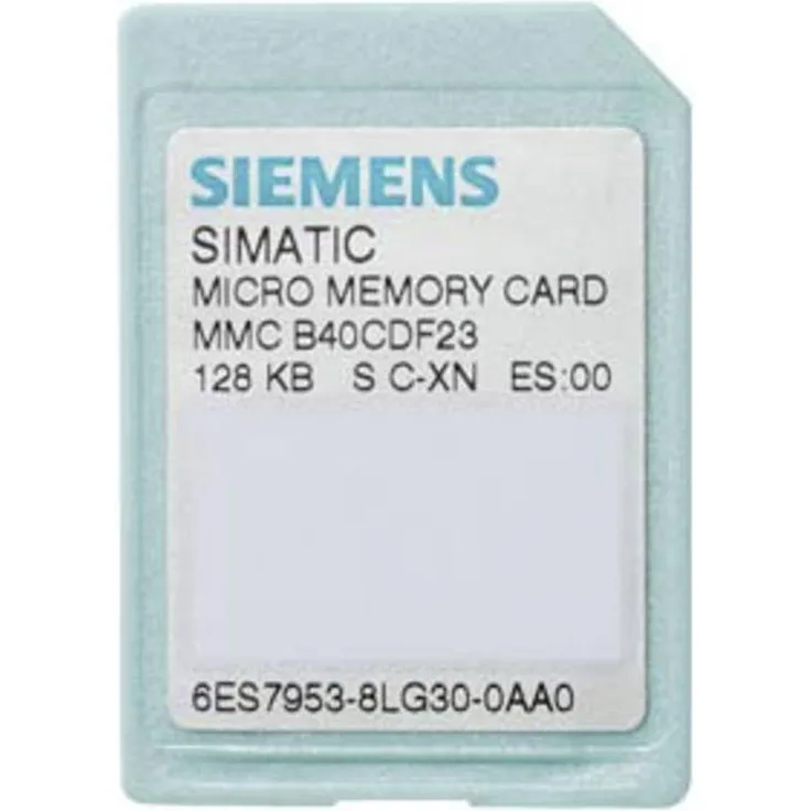 Siemens 6ES7953-8LG31-0AA0, 128 KB MMCmicro Speicherkarte, kratzresistent, grün, für SIMATIC S7-300, C7 und ET 200 Systeme