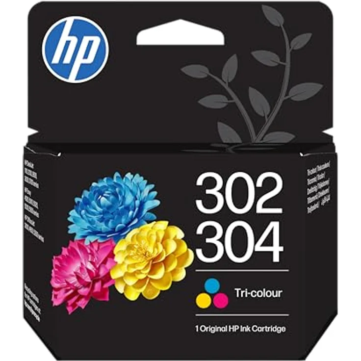 HP 302/304 (B7RT6AE) color Druckerpatrone, originale Patrone für ca. 100 Seiten, Instant Ink kompatibel – Bild 1