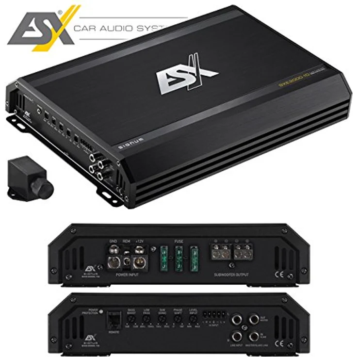 ESX Signum SXE2000.1D, 1-Kanal Class D Verstärker mit 2000 W und Hochpegel-Eingängen mit Error Protection System – Bild 5