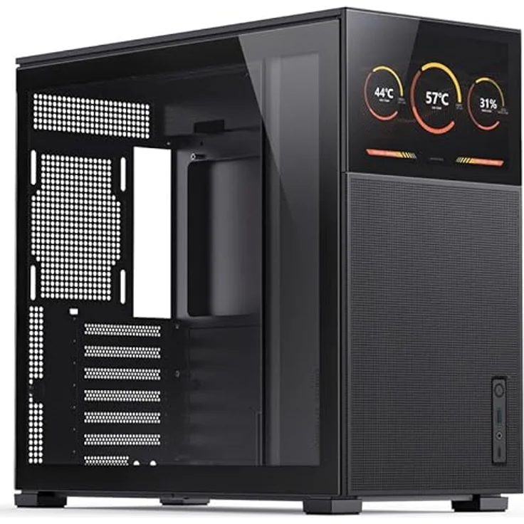 Jonsbo D41 MESH Screen ATX Gehäuse, gehärtetes Glas - schwarz – Bild 2