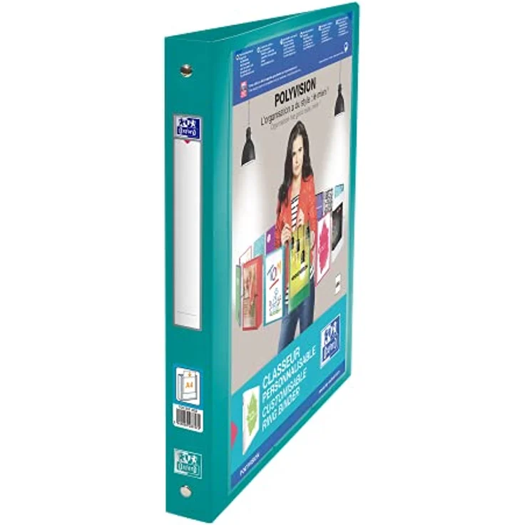 Elba POLYVISION Präsentationsringbuch, DIN A4, 30 mm, 4-Ring-Reissverschlussmechanik, sortiert in exotischen Farben, 12 Stück – Bild 2
