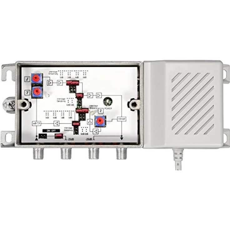 Axing BVS 15-68 Hausanschlussverstärker (38dB, 1006MHz, 100dBµV) mit aktivem Rückkanal 5-65 MHz – Bild 2