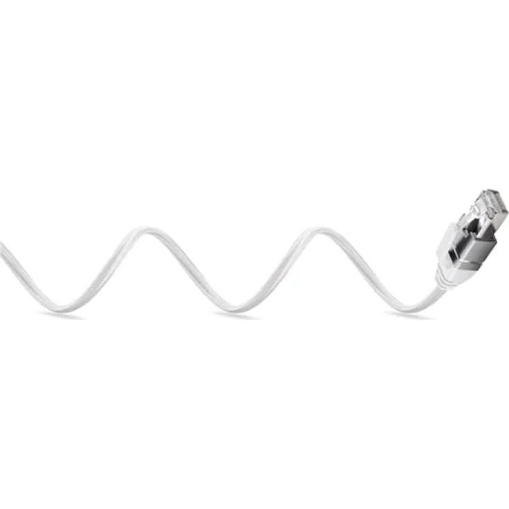 Goobay Ethernet-Kabel USB-C 3.1 auf RJ45 Slim, 10 m, CAT 6, weiße Baumwollummantelung, 1 Gbit/s Übertragungsrate – Bild 4