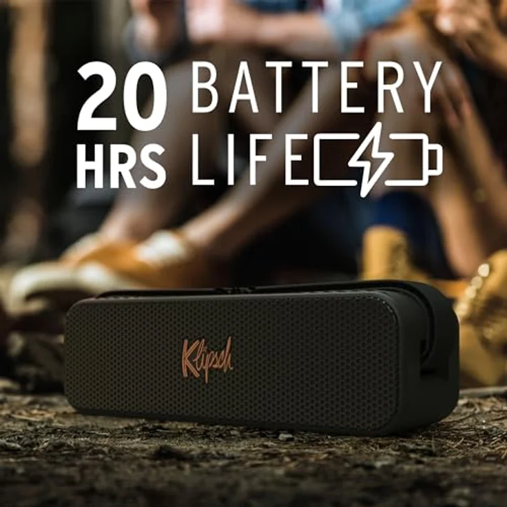 Klipsch Detroit, Tragbarer Bluetooth-Lautsprecher mit mehr als 20 Stunden Akku, Bluetooth 5.3 – Bild 4