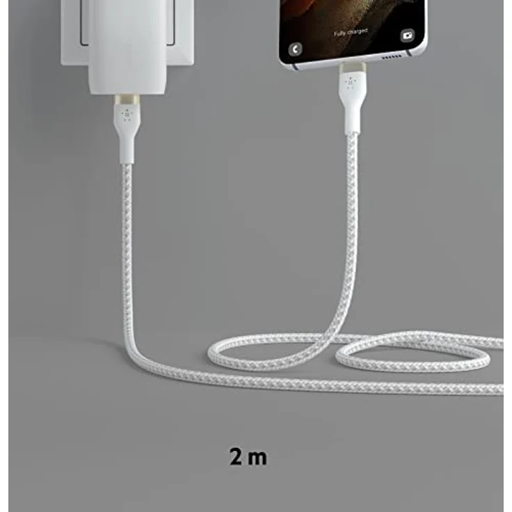 Belkin Pro Flex USB-C- USB-C Kabel Power Delivery 60W 2m weiß CAB011BT2MWH – Bild 3