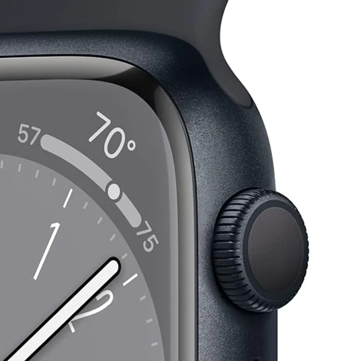 Apple Watch Series 8 (GPS + Cellular, 45MM) Aluminiumgehäuse Mitternacht mit Sportarmband Mitternacht, mehr als 80% Akkukapazität – Bild 3