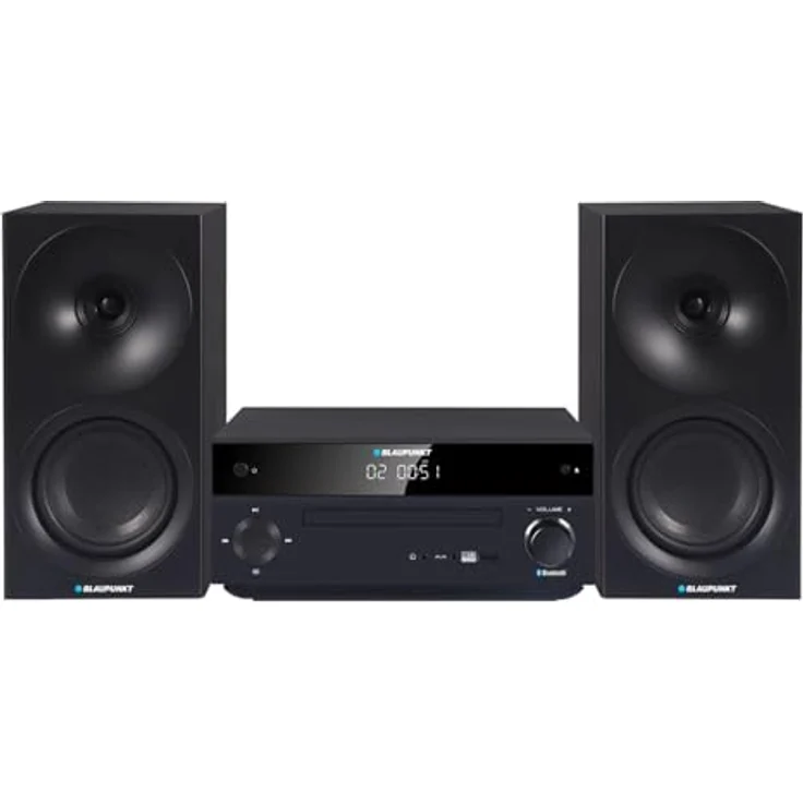 Blaupunkt MS30.2BT Micro-Stereoanlage, 150 W Leistung, Bluetooth, HDMI ARC, FM-Radio mit 40 Sendern, USB- und AUX-Anschluss, weiß – Bild 1