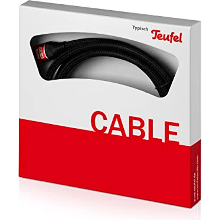 Teufel HDMI-2.0-Rundkabel Highspeed HDMI-Kabel unterstützt alle 2.0-Spezifikationen wie z.B. 4K 50/60p und 4K 3D (Schwarz, 0,75 m) – Bild 3