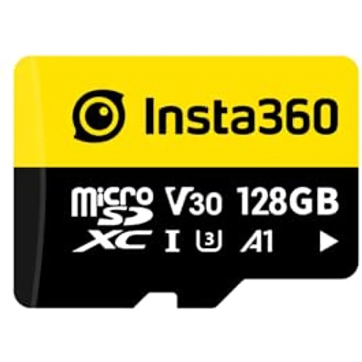 Insta360 128 GB UHS-III V30 MicroSD-Speicherkarte für Insta360 Action-Kameras - Perfekt für ununterbrochene Videoaufnahmen