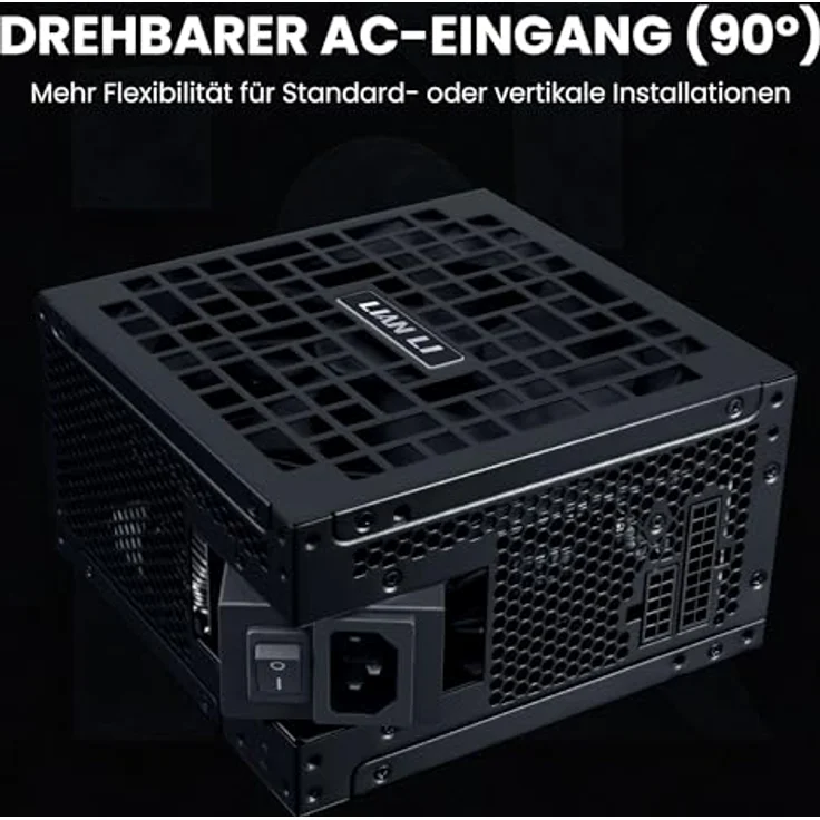Lian Li RS Series 1000 Watt ATX 3.1 Netzteil, 80 PLUS Gold, modular, schwarz – Bild 4