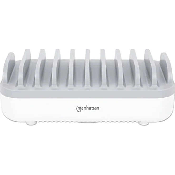Manhattan 10-Port USB Power Delivery-Ladestation 120 W weiß/grau – Bild 3