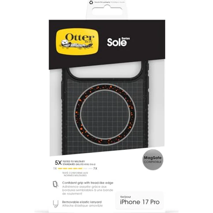 OtterBox Sole Series MagSafe Hülle für iPhone 17 Pro, stoßfest, 5X militärisch getestet, Schwarz – Bild 5
