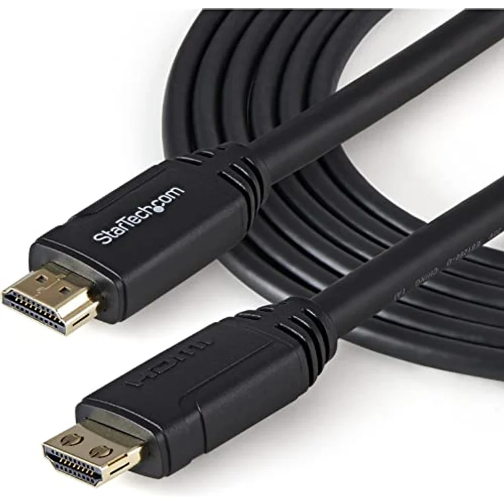 STARTECH.COM 3m HDMI 2.0 Kabel mit Riegel - 4K 60Hz Premium zertifiziertes High Speed HDMI Kabel mit Ethernet - HDR10, 18 Gbit/s - HDMI Monitorkabel - St/St - Schwarz (HDMM3MLP) – Bild 4