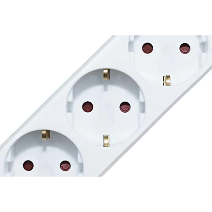 Meister Steckdosenleiste 3-fach - 3er Set - Extraflacher Stecker - 1,4 m Kabel - weiß - IP20 Innenbereich / Mehrfachsteckdose mit Flachstecker / Tischsteckdose / Steckerleiste / 7430180 – Bild 3