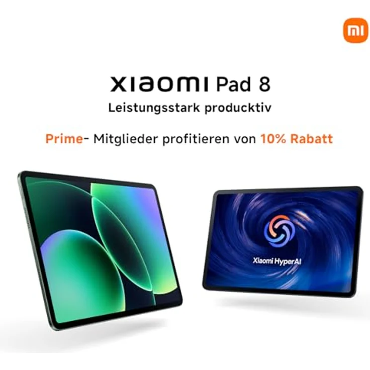 XIAOMI Pad 8 Tablet 11,2 Zoll, Snapdragon 8s Gen 4, 8GB RAM, 256GB Speicher, 3.2K 144Hz Display, 9200mAh Akku, Grau, 3 Jahre Garantie – Bild 2