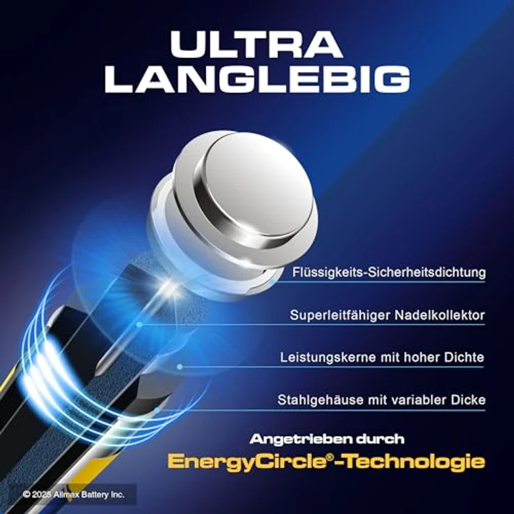 ALLMAX AA Mignon (LR6) Maximum Power Alkaline Batterien, 48 Stück – Ultra-langlebig, auslaufsicher, 10 Jahre Haltbarkeit, 1,5 V – Bild 3