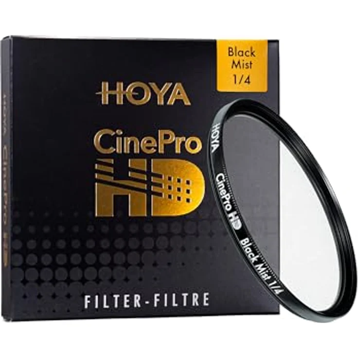 Hoya CineProHD BlackMist 49mm 1/4, Kamera-Filter für filmische Effekte mit Weichzeichnung und Kontrast – Bild 1