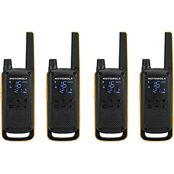 Motorola Talkabout T82 Extreme Quad PMR Funkgerät (Bis zu 10 km Reichweite, IPx4 Wetterschutz, 500 mW, VOX) – Bild 2