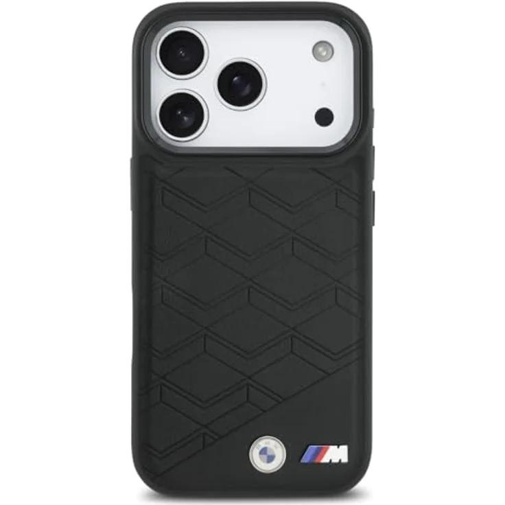 CG MOBILE BMW M-förmiges Logo MagSafe Hülle für iPhone 17 Pro, Schwarz, aus Kunstleder/Polycarbonat/TPU, lizenziert von BMW – Bild 3