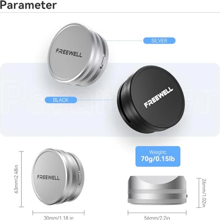 Freewell Filterset mit Gegenlichtblende, ND-/Grauverlaufs- und Polarisationsfilter für Kamera-Objektive, Schwarz – Bild 7