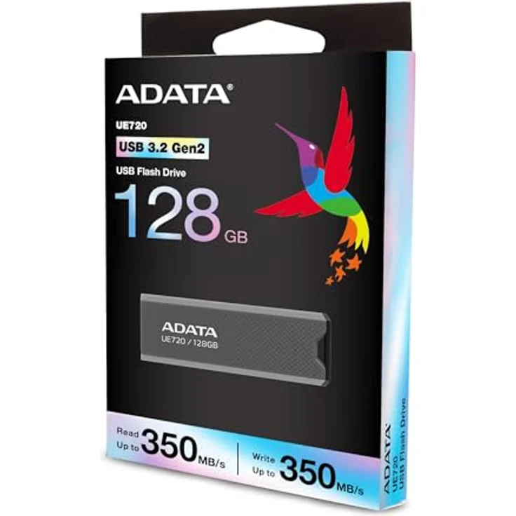 ADATA UE720, USB-C 3.2 USB-Flash-Laufwerk mit 64 GB und bis zu 550 MB/s Übertragungsgeschwindigkeit, kappenloses Design – Bild 5