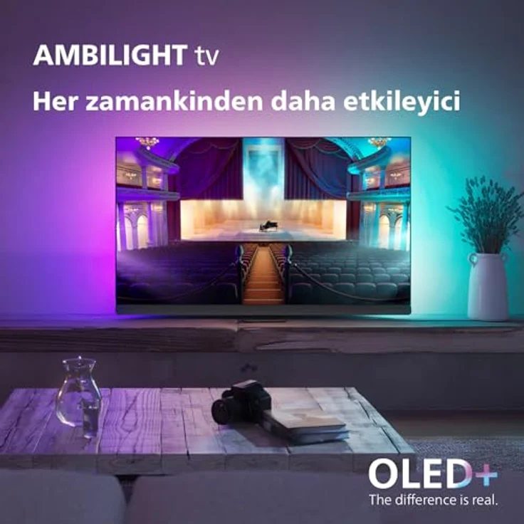 PHILIPS 55OLED908/12 OLED (Flat, 55 Zoll / 139 cm, UHD 4K, SMART TV, Ambilight, Google TV 12) – Bild 8