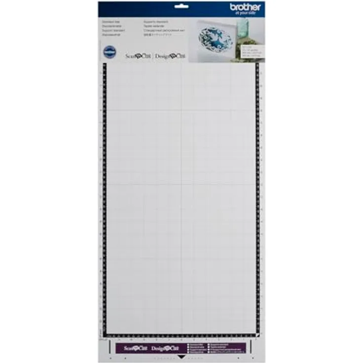 Brother CAMATSTD24 Schneidematte für Schneideplotter, normal klebend, 305 x 610 mm für Stoffe und Papiere bis 1,5 mm Dicke