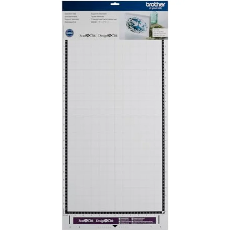 Brother CAMATSTD24 Schneidematte für Schneideplotter, normal klebend, 305 x 610 mm für Stoffe und Papiere bis 1,5 mm Dicke – Bild 1