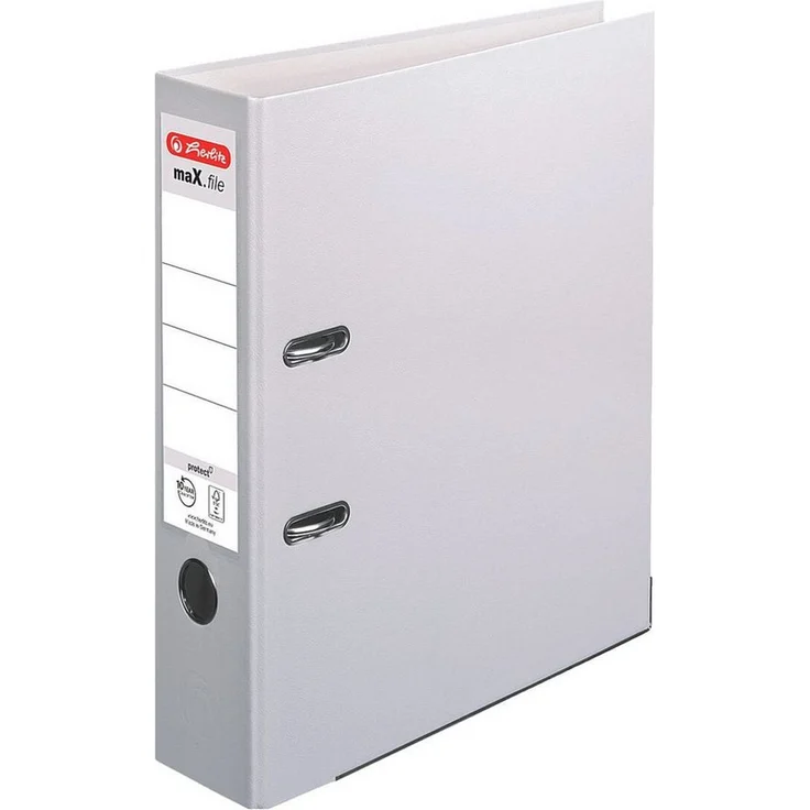 Herlitz Aktenordner maX.file protect, DIN A4, 8 cm Rückenbreite, Polypropylen, blau – Bild 1