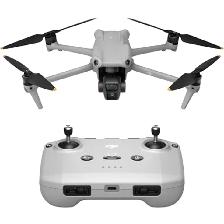 DJI Air 3 (DJI RC-N2) Drohne mit 2 Primärkameras, 46 Min. max. Flugzeit, 48-MP-Fotos, 4K/60fps-HDR-Video, Omnidirektionale Hindernisvermeidung, O4, C1-Zertifikat – Bild 1
