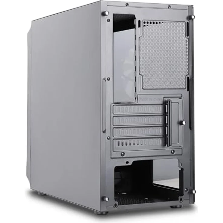 Silentware Air 10 Black, kompaktes mATX PC-Gehäuse mit Mesh-Front, gehärtetem Glas-Seitenfenster und 2x 140mm A-RGB Lüftern – Bild 5