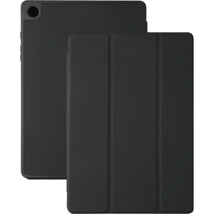 4smarts Folio Case Basic für Samsung Galaxy Tab A9+, stoßfeste Tabletschutzhülle mit Wake-Up-Funktion und Pencil-Halter schwarz