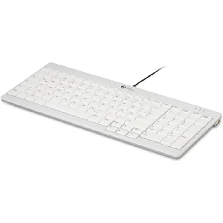 BakkerElkhuizen Ultraboard 960 V2 BNEU960V2DE, Kompakte USB-C Tastatur in Dunkelgrau und Hellgrau – Bild 3